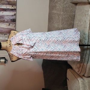 CATO Keyhole Halter Midi Tent Dress